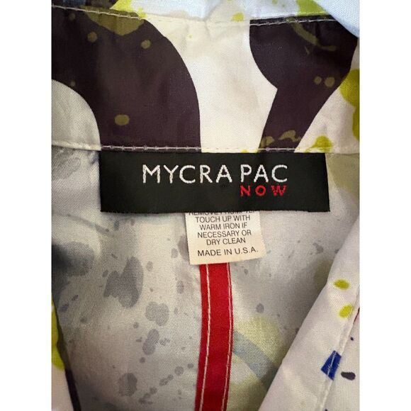 Mycra Pac Now Graffiti Nylon Rain Jacket with Packable Pouch Size Small Medium - Picture 3 of 8